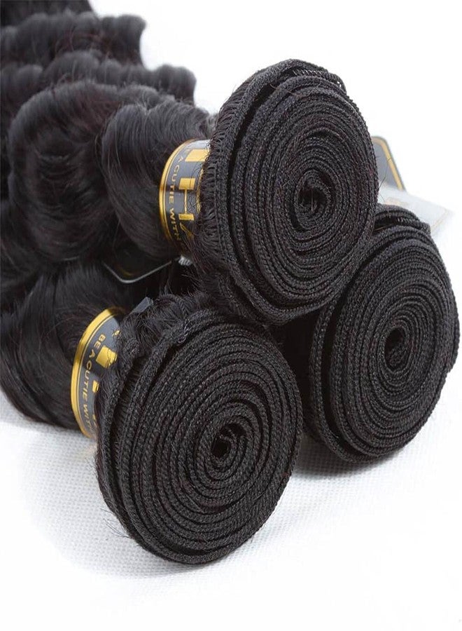 QTHAIR 18A Loose Deep Wave Bundles Human Hair 12 14 16 inch Loose Deep Curly Human Hair Bundles 100% Virgin Hair Bundles 300g Natural Color Double Weft for Black Women - Image 5